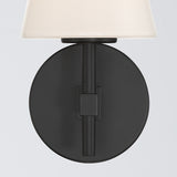 Colton 6'' Black Sconce by Crystorama