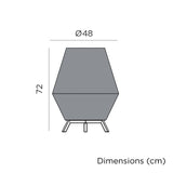 Conta Portable Lamp - Large, dimensions