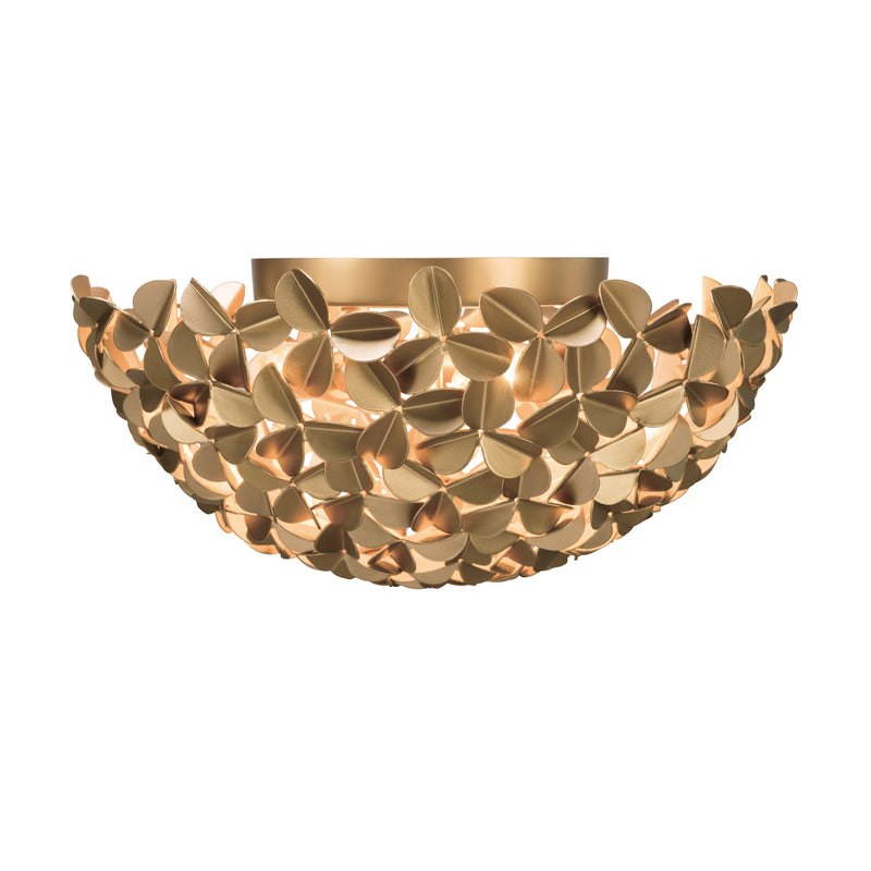 Cora 16'' Soft Gold Flush Mount by Crystorama