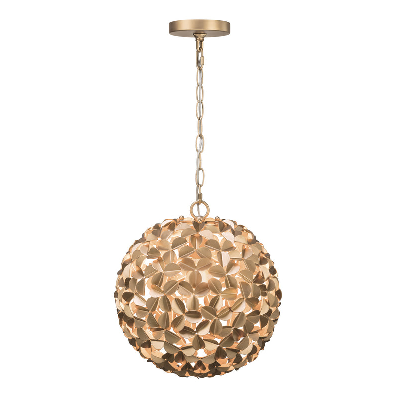 Cora 13'' Soft Gold Chandelier by Crystorama