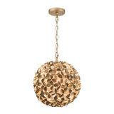 Cora 13'' Soft Gold Chandelier by Crystorama