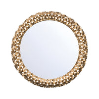 Cora 30'' Soft Gold Mirror by Crystorama