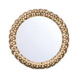Cora 30'' Soft Gold Mirror by Crystorama