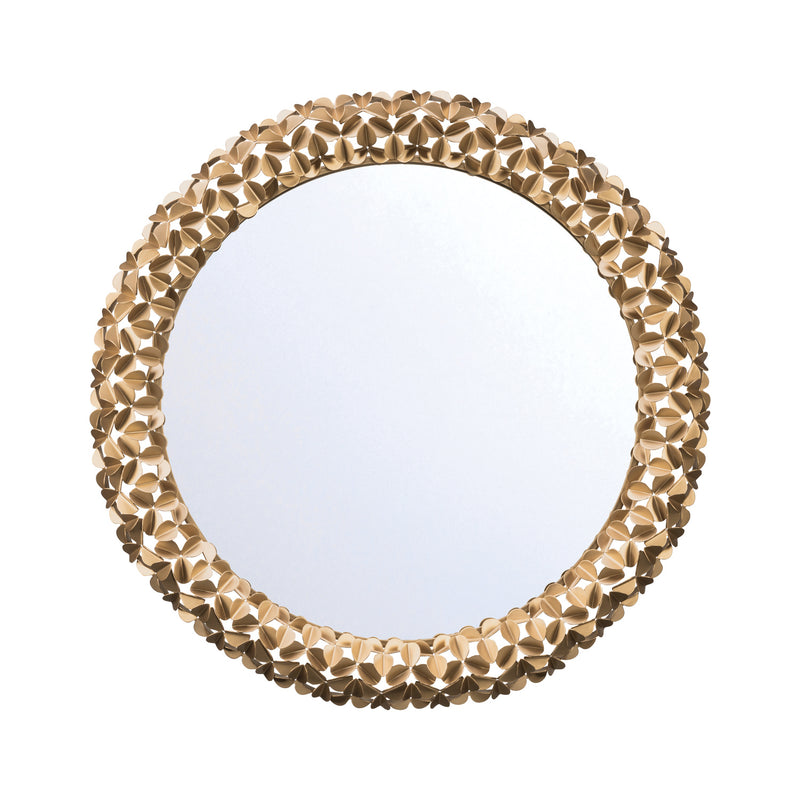 Cora 30'' Soft Gold Mirror by Crystorama