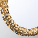 Cora 30'' Soft Gold Mirror by Crystorama