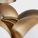 Cupertino Semi Flush by Troy Lighting in Patina Brass - lifestyle 2