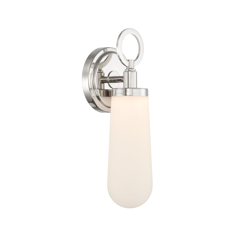 Calvin 4.75'' Integrated LED Polished Nickel Sconce by Crystorama