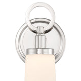 Calvin 4.75'' Integrated LED Polished Nickel Sconce by Crystorama