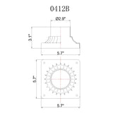 Granville 3.25" Outdoor Pier Mount Base