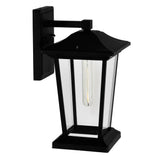 Leawood 1 Light Black Outdoor Wall Light