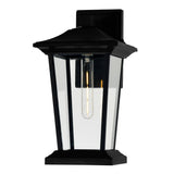 Leawood 1 Light Black Outdoor Wall Light