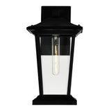 Leawood 1 Light Black Outdoor Wall Light