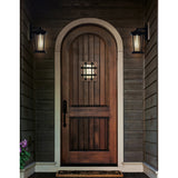 Leawood 1 Light Black Outdoor Wall Light