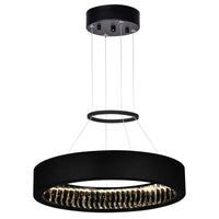 Rosalina Integrated LED Matte Black Chandelier