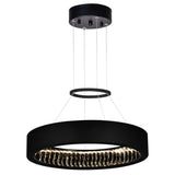 Rosalina Integrated LED Matte Black Chandelier
