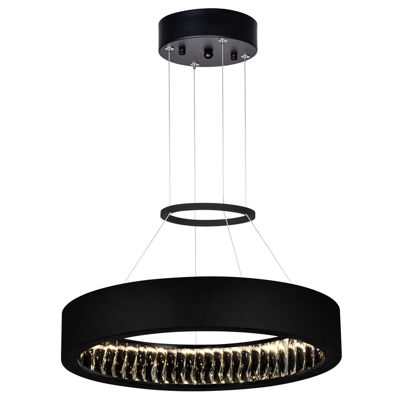 Rosalina Integrated LED Matte Black Chandelier