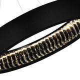 Rosalina Integrated LED Matte Black Chandelier
