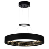 Rosalina Integrated LED Matte Black Chandelier