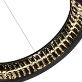 Rosalina Integrated LED Matte Black Chandelier