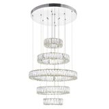 Madeline Integrated LED 5 Ring Chandelier