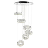 Madeline Integrated LED 6 Ring Chandelier