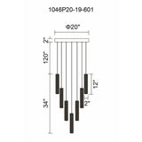 Celina Integrated LED 20in 19 Pendant Chandelier