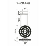 Celina Integrated LED 20in 3 Ring Chandelier