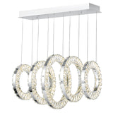 Celina Integrated LED 26in 5 Ring Chandelier