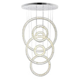 Celina Integrated LED 34in 6 Ring Chandelier