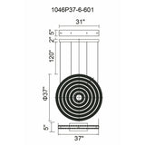 Celina Integrated LED 37in Round Chandelier
