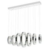 Celina Integrated LED 37in 7 Ring Chandelier