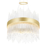 Genevieve Integrated LED Medallion Gold Chandelier