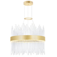 Genevieve Integrated LED Medallion Gold Chandelier