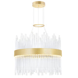 Genevieve Integrated LED Medallion Gold Chandelier