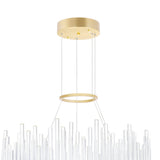 Genevieve Integrated LED Medallion Gold Chandelier
