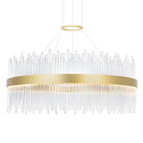 Genevieve Integrated LED Medallion Gold Chandelier