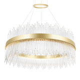 Genevieve Integrated LED Medallion Gold Chandelier