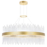 Genevieve Integrated LED Medallion Gold Chandelier