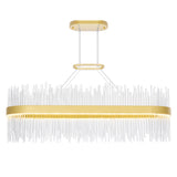 Genevieve Integrated LED Medallion Gold Chandelier