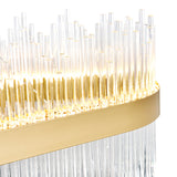 Genevieve Integrated LED Medallion Gold Chandelier