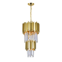 Deco 4 Light Medallion Gold Mini Pendant
