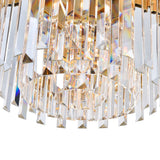 Deco Medallion Gold Down Chandelier 