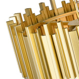 Deco Medallion Gold Down Chandelier 