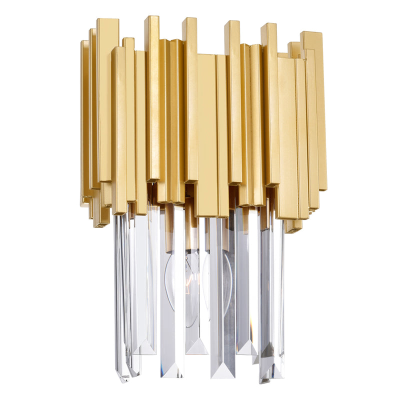 Deco Medallion Gold Wall Light 