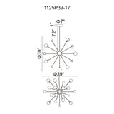 Element Sun Gold Chandelier