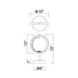 Da Vinci 1 Light 10in Table Lamp