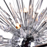 Starburst Chrome & Black Chandelier
