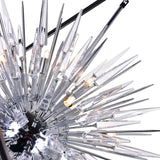 Starburst Chrome & Black Chandelier