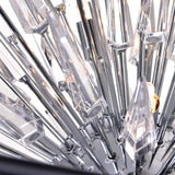 Starburst Chrome & Black Chandelier
