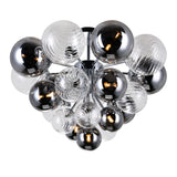 Pallocino 16in Chrome Flush Mount